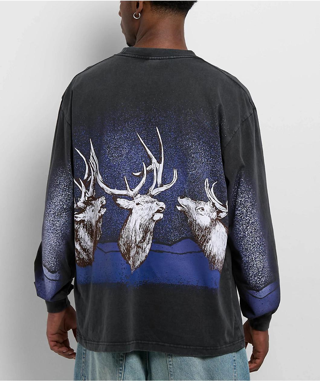 Dravus 100 Acre Wood Black Long Sleeve T-Shirt Product Image