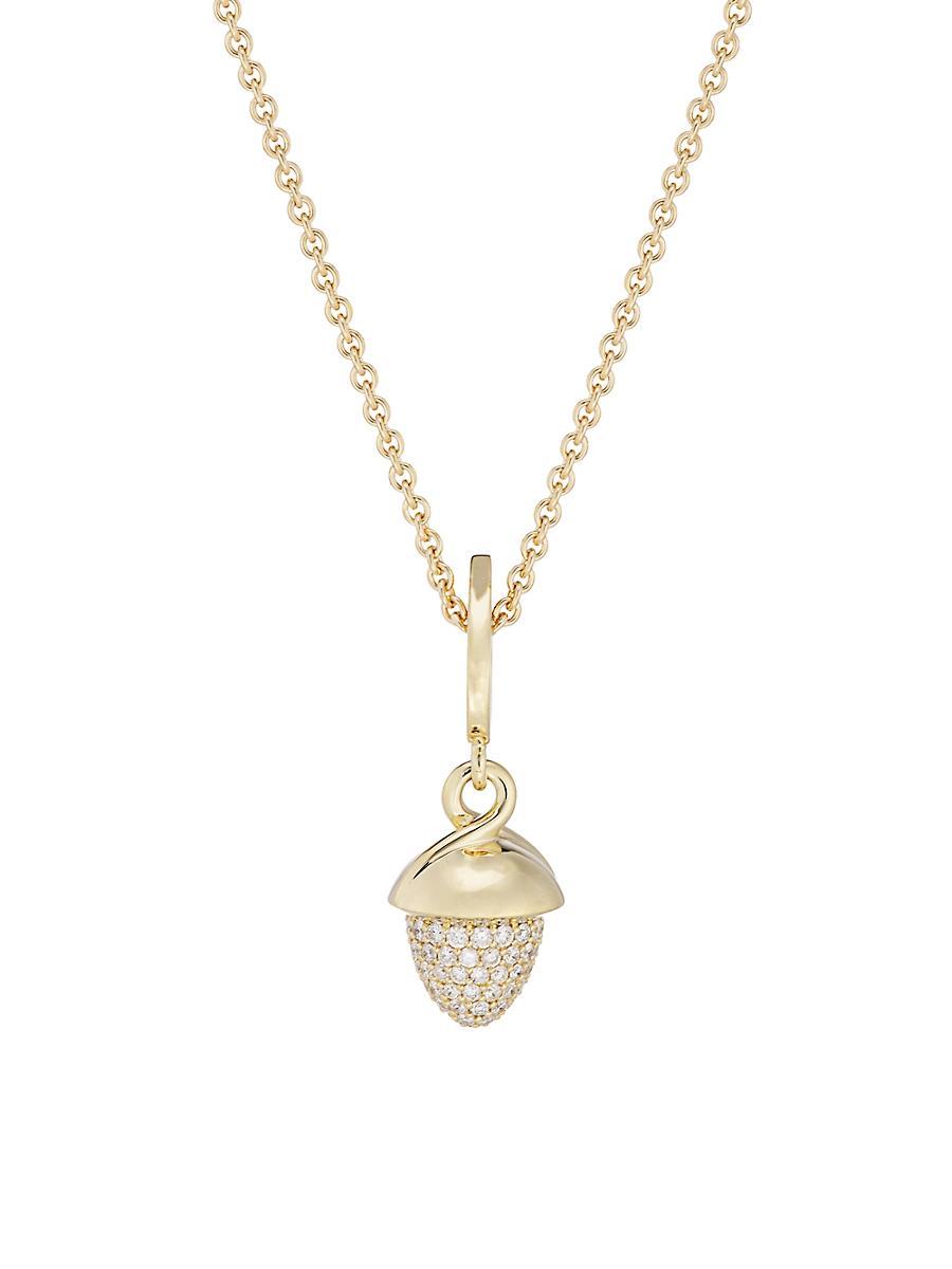 Womens Mikado 18K Yellow Gold & Diamond Pendant Necklace Product Image