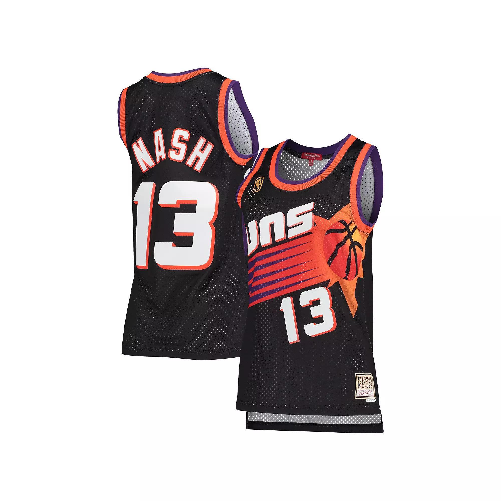 Women's Mitchell & Ness Steve Nash Black Phoenix Suns Hardwood Classics Swingman Jersey, Size: XL, Phx Black Product Image