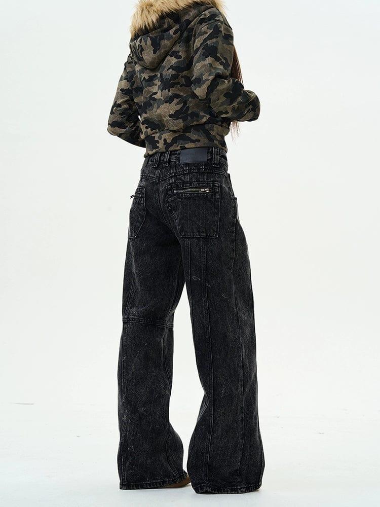 RT No. 12002 BLACK RODEO STRAIGHT JEANS Product Image