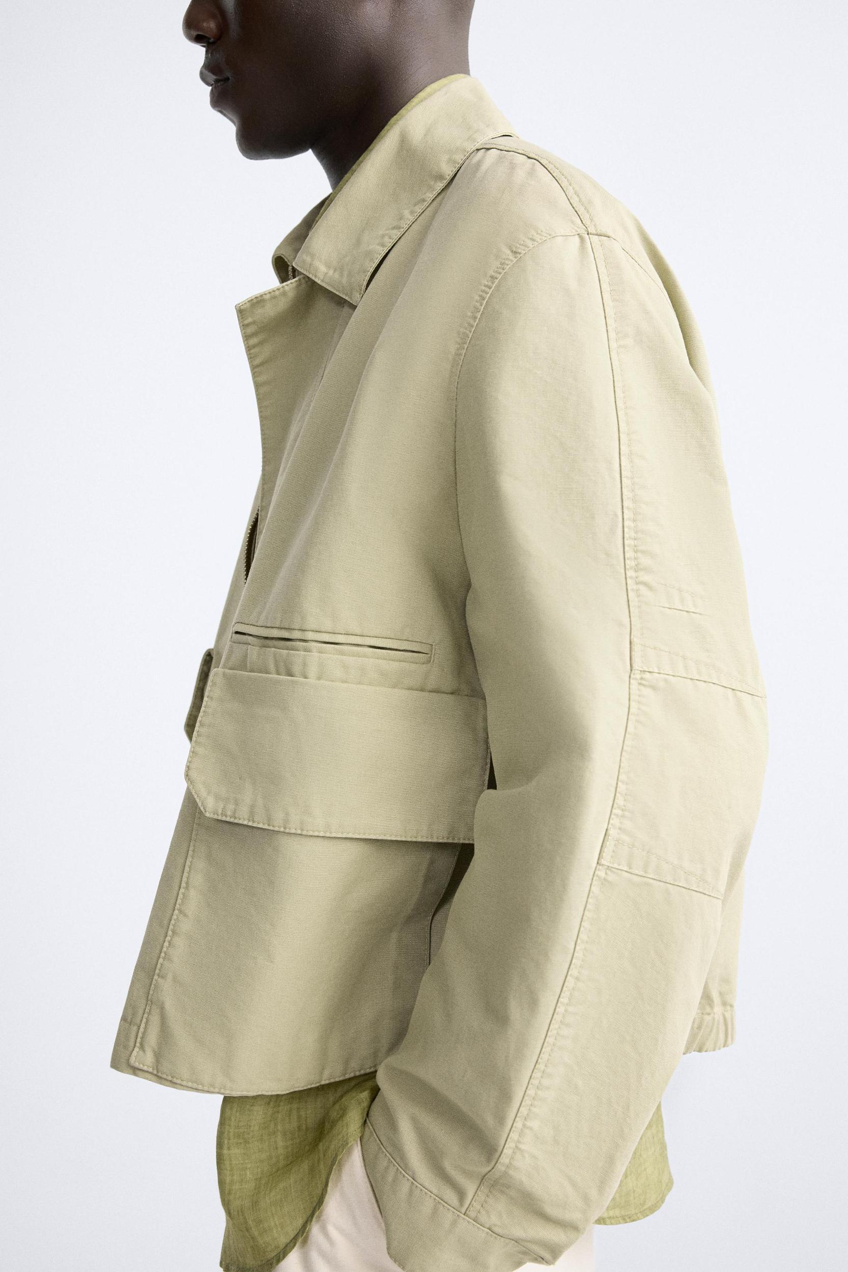 CROPPED FIT POCKETED JACKET Product Image
