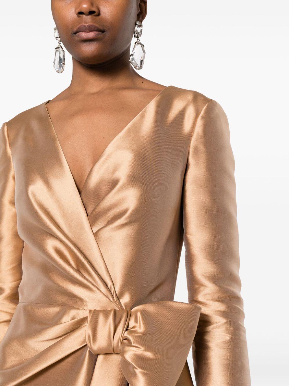 bow-detail maxi dress Product Image