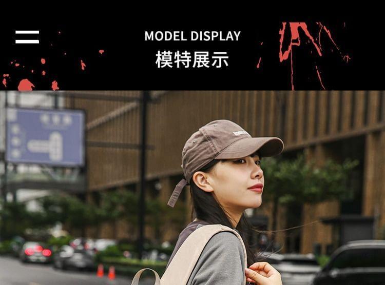 Buckle Mesh Panel Nylon Backpack Product Image