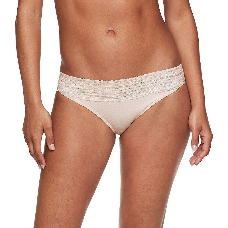 Women's Warners No Pinching, No Problems® Lace Bikini 05509, Size: XXXL, Blush Chalk Floral Product Image