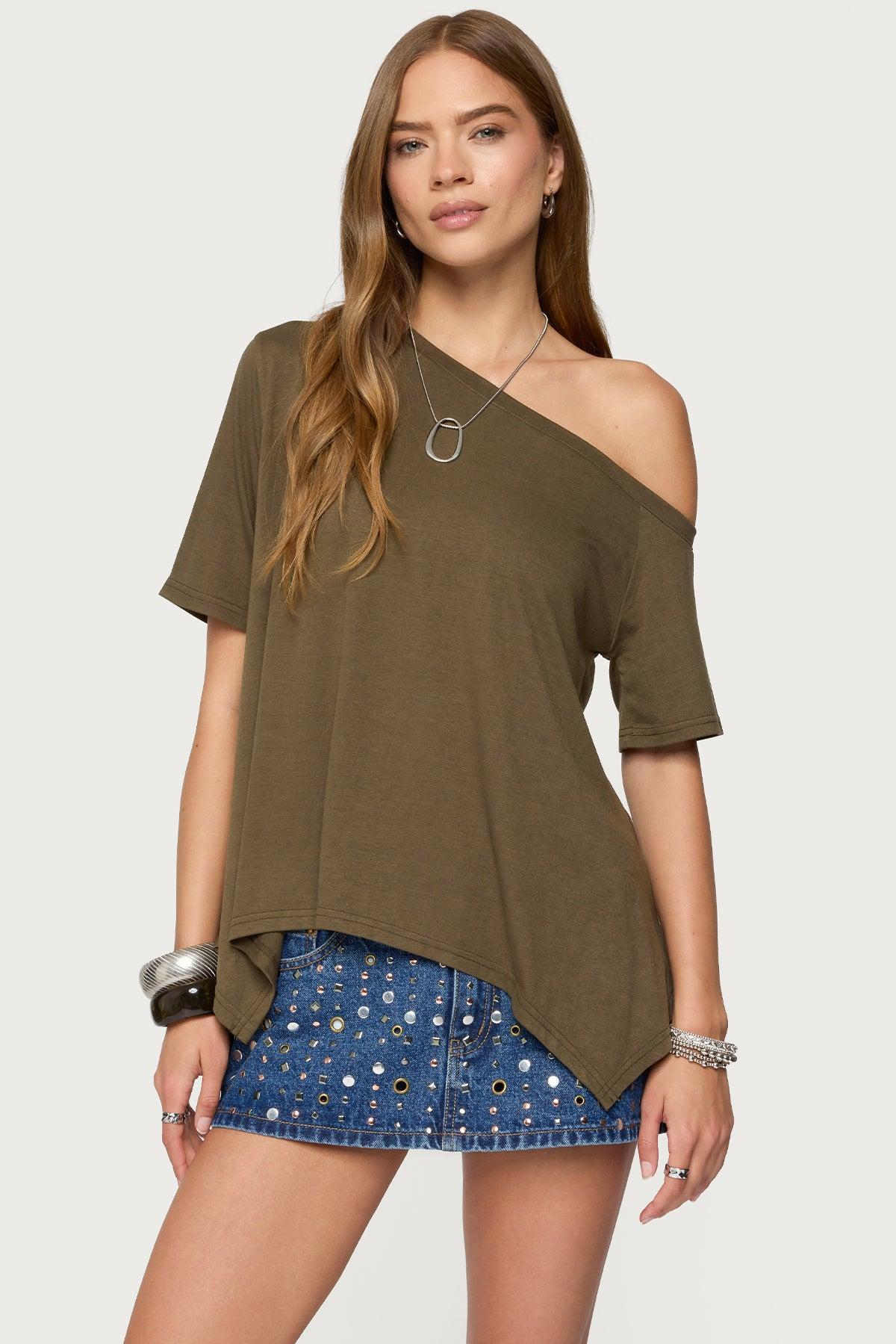 Josy Off Shoulder Handkerchief Top Product Image