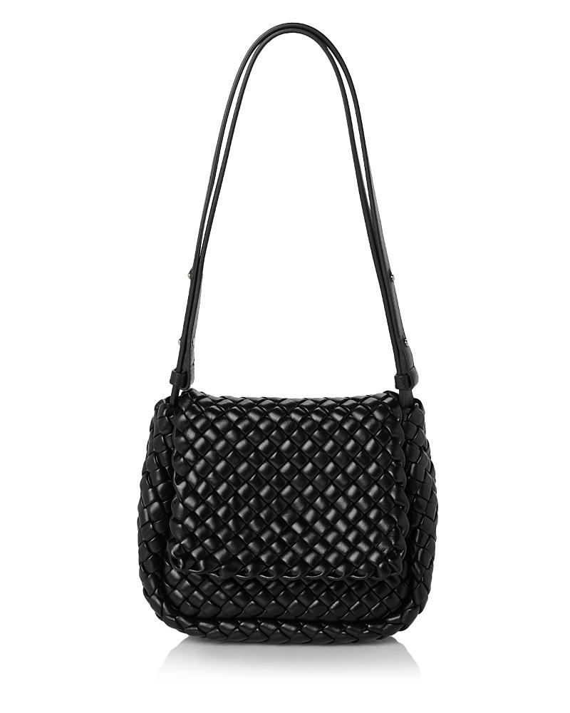 Womens Mini Cobble Padded Intreccio Leather Shoulder Bag Product Image