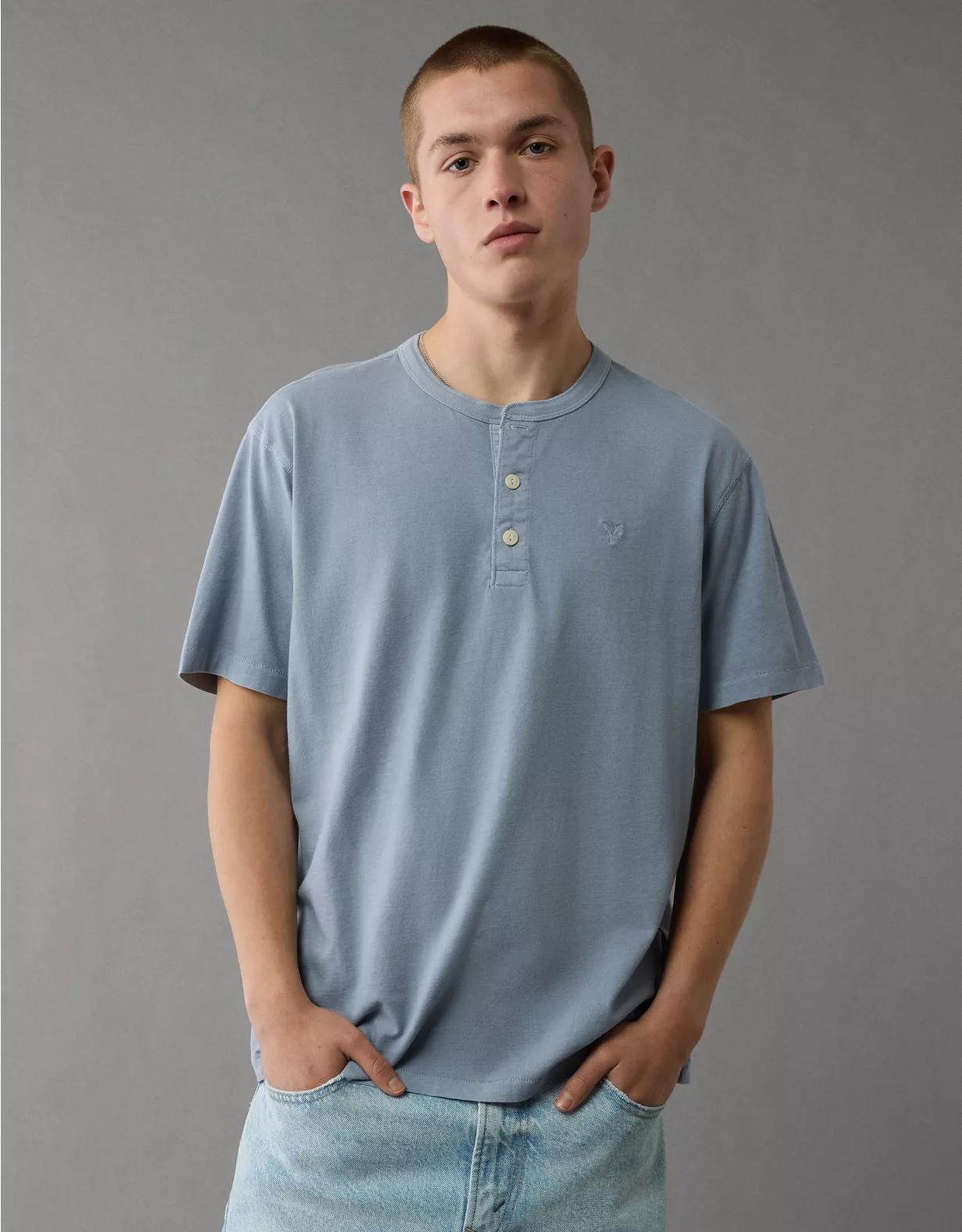 AE Lived-In Henley T-Shirt Product Image