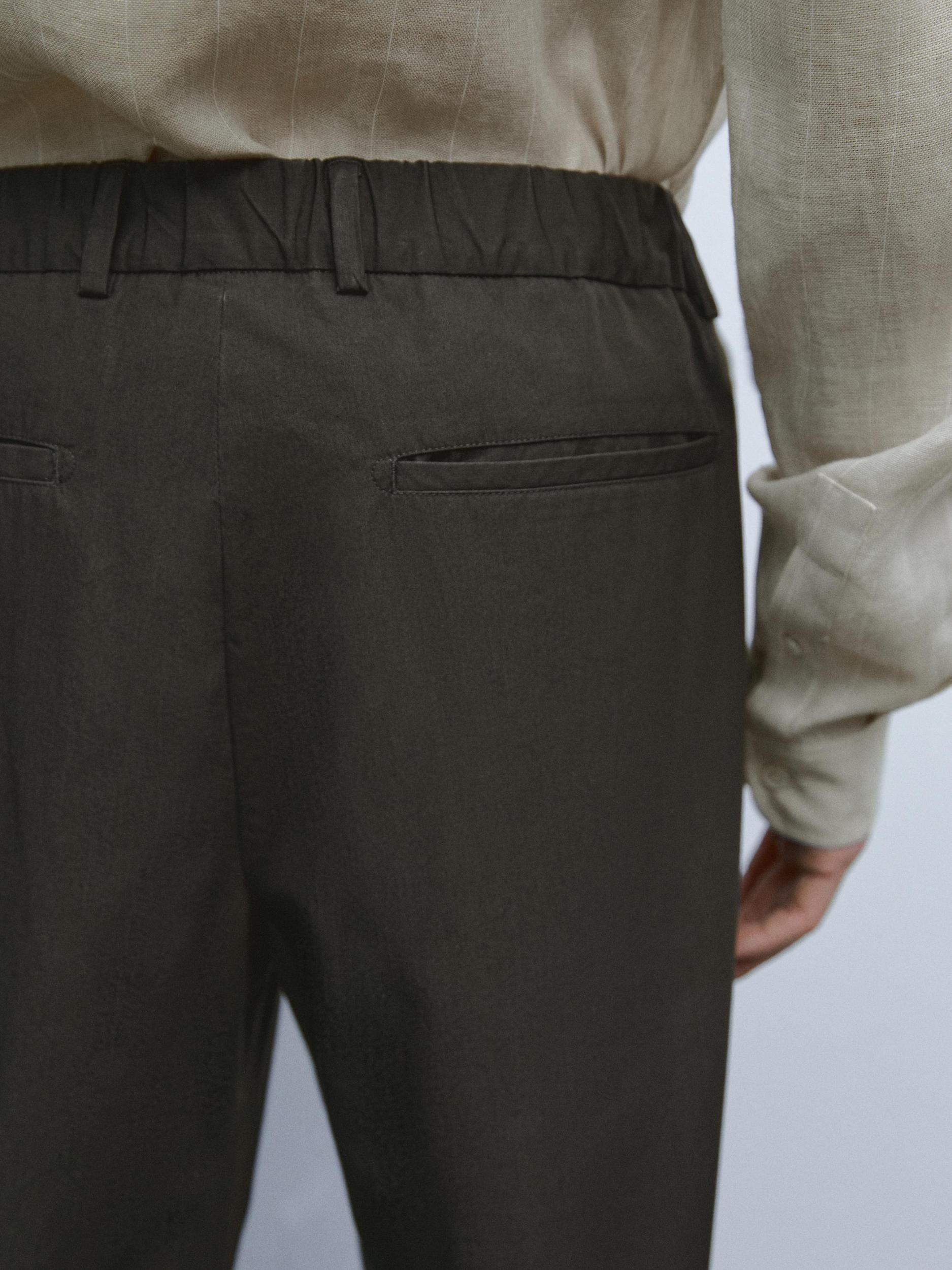 Semi-jogger fit trousers Product Image