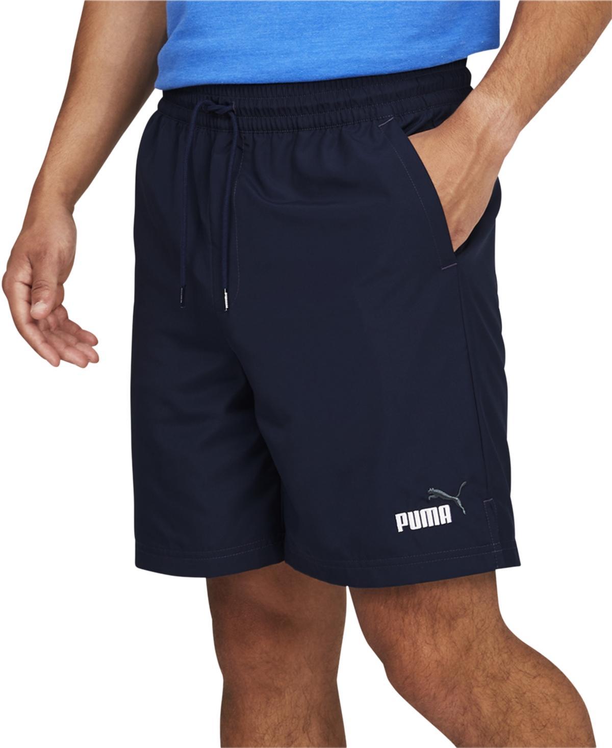 Puma Mens Essentials+ Moisture-Wicking Logo Embroidered 7 Drawstring Shorts Product Image