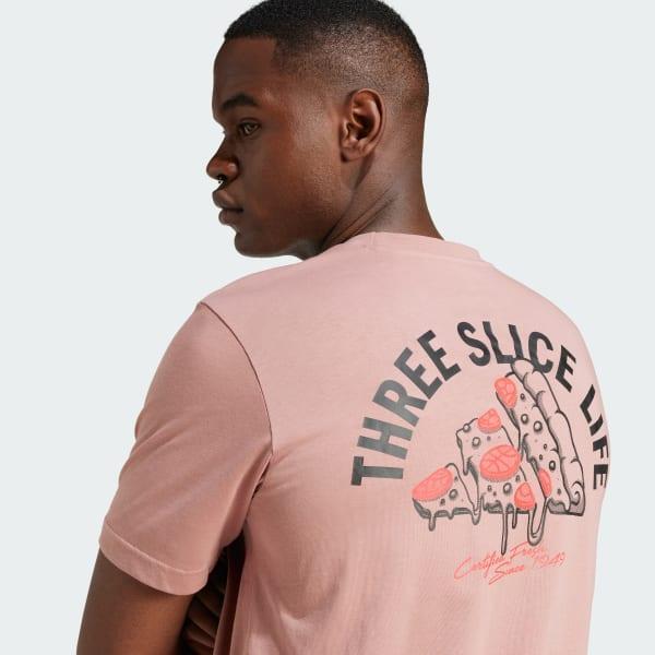 Men's adidas Lounge Pizza Graphic Sportswear Tee, Size: XL, Off White Product Image