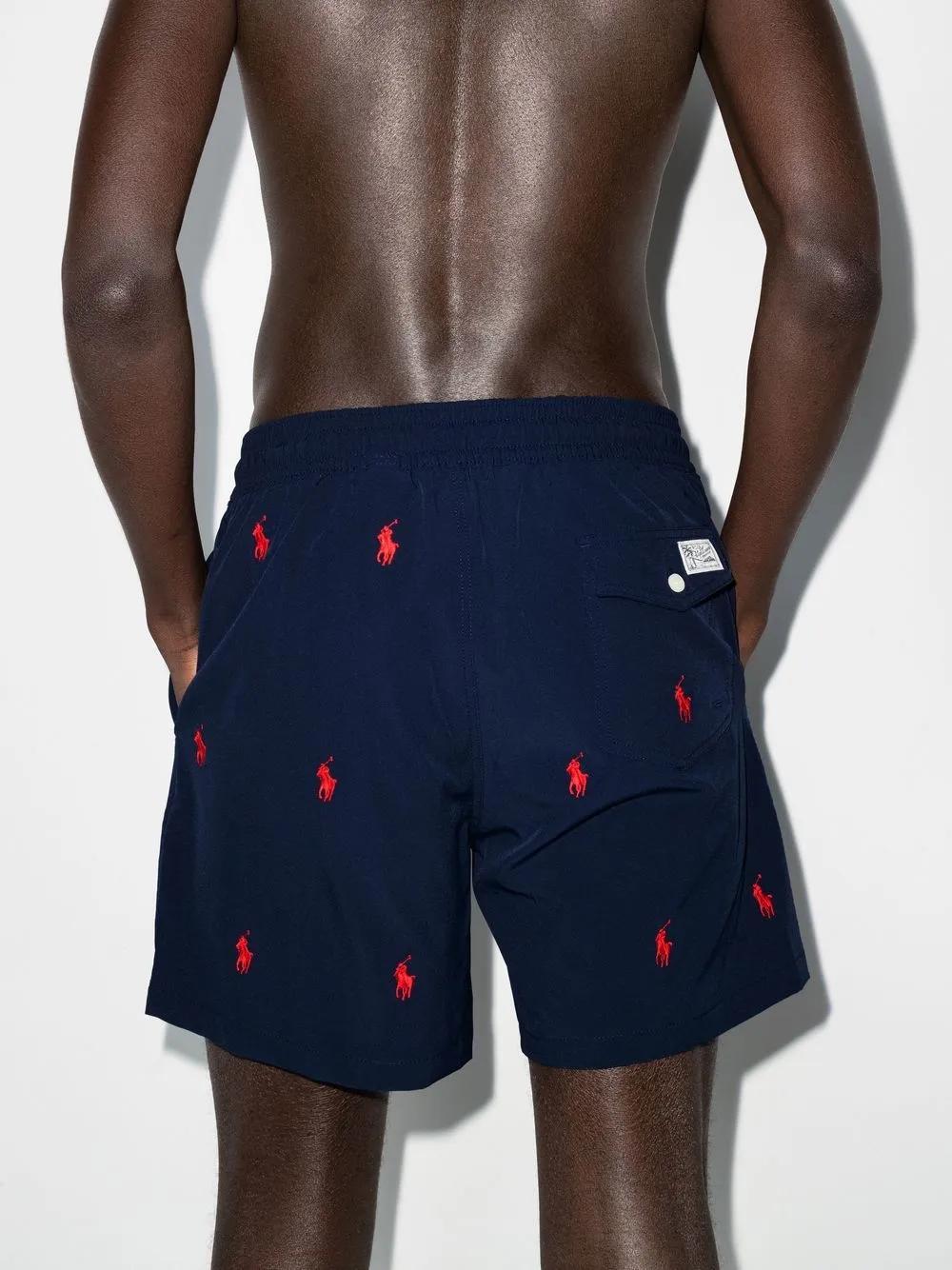 logo embroidered drawstring shorts Product Image