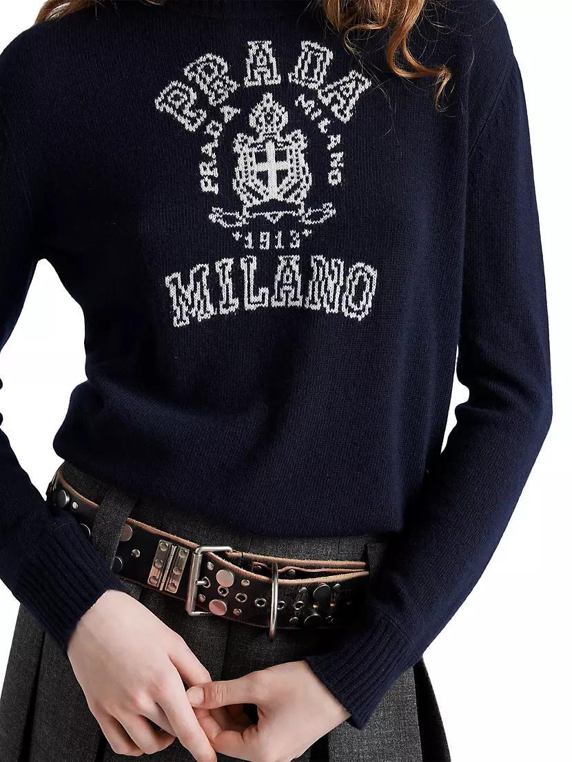 Wool and Cashmere Intarsia Sweater Product Image