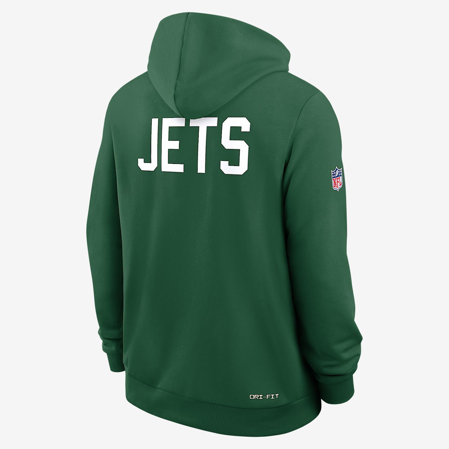 New York Jets Sideline Alt Men's Nike Dri-FIT NFL Pullover Hoodie Product Image