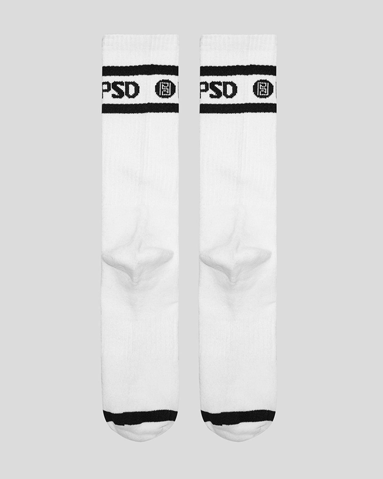 3 Pack - Logo Stripe Crew - White Male Product Image