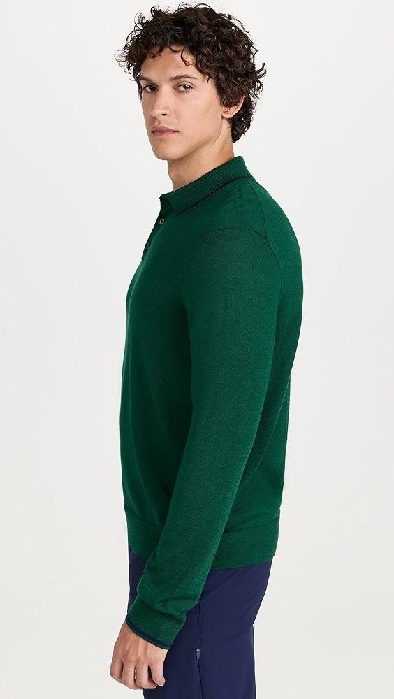 RLX Ralph Lauren Long Sleeve Merino Coolmax Collared Sweater | Shopbop Product Image