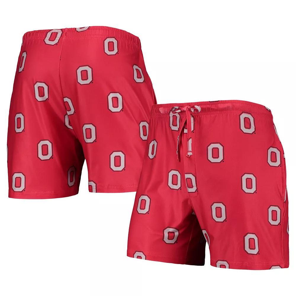 Mens Concepts Sport Scarlet Ohio State Buckeyes Flagship Allover Print Jam Shorts Product Image