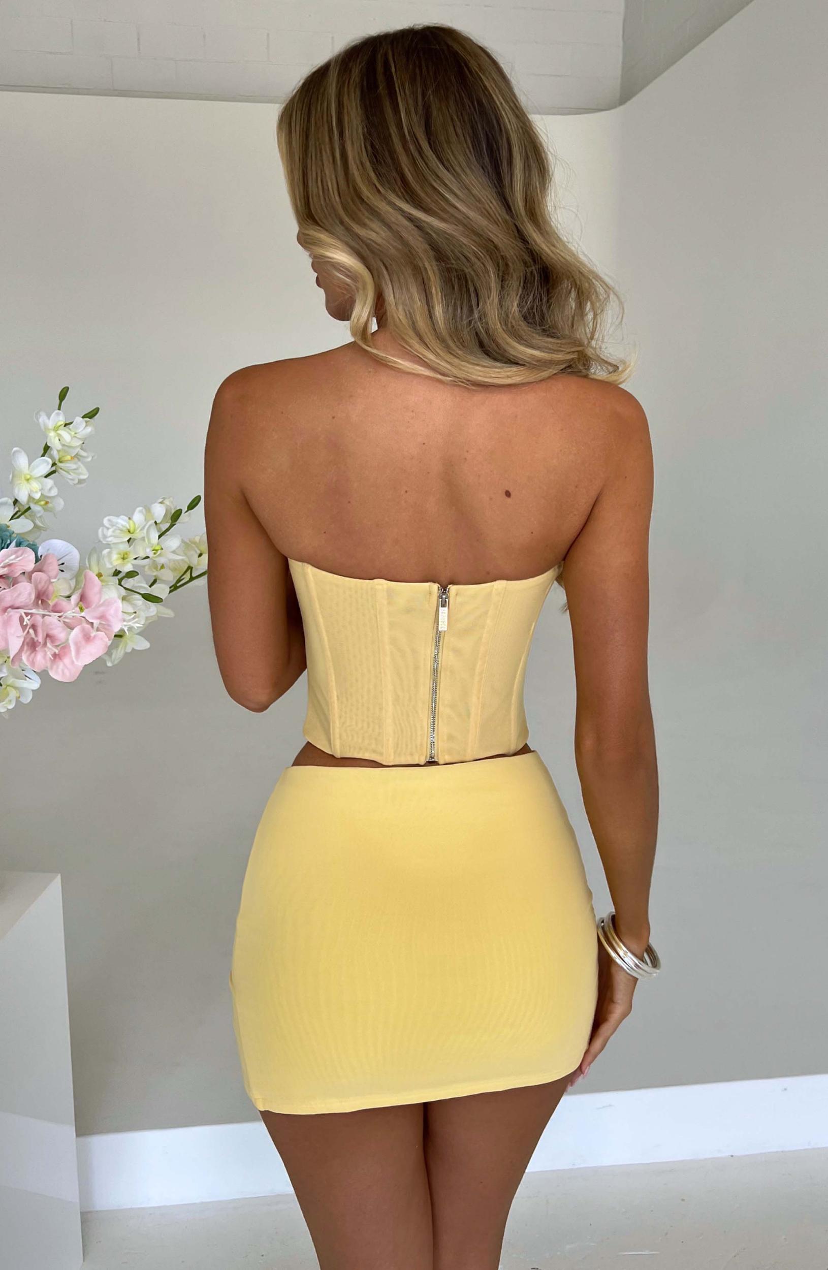 Alina Mini Skirt - White Product Image