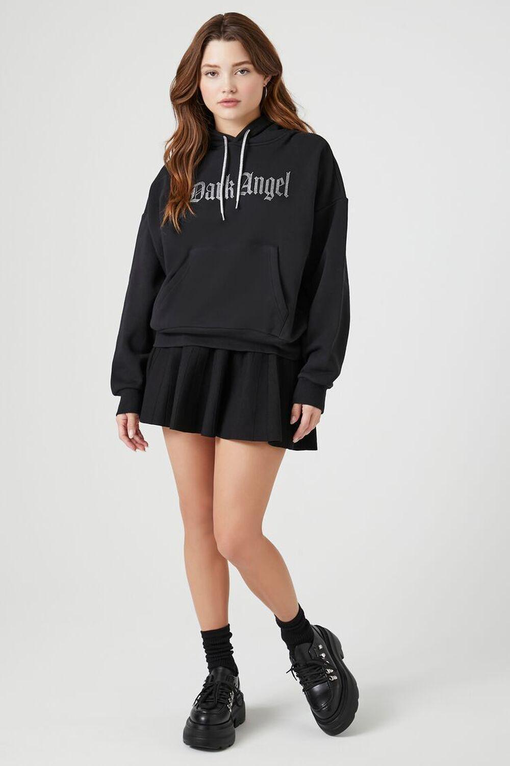 Rhinestone Dark Angel Hoodie | Forever 21 Product Image