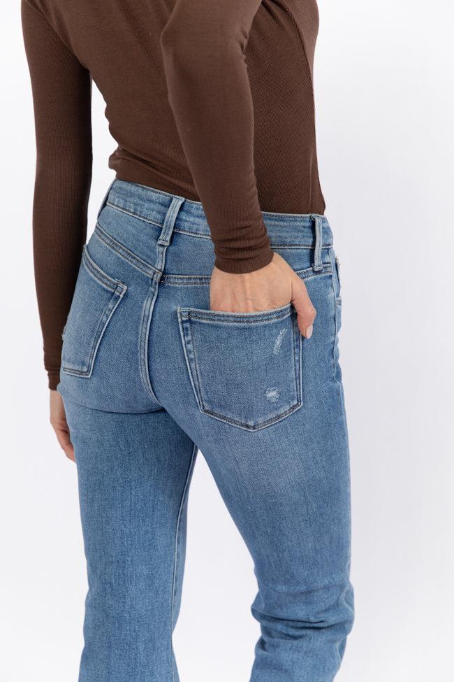 Eve Medium Wash Flare Jeans Product Image