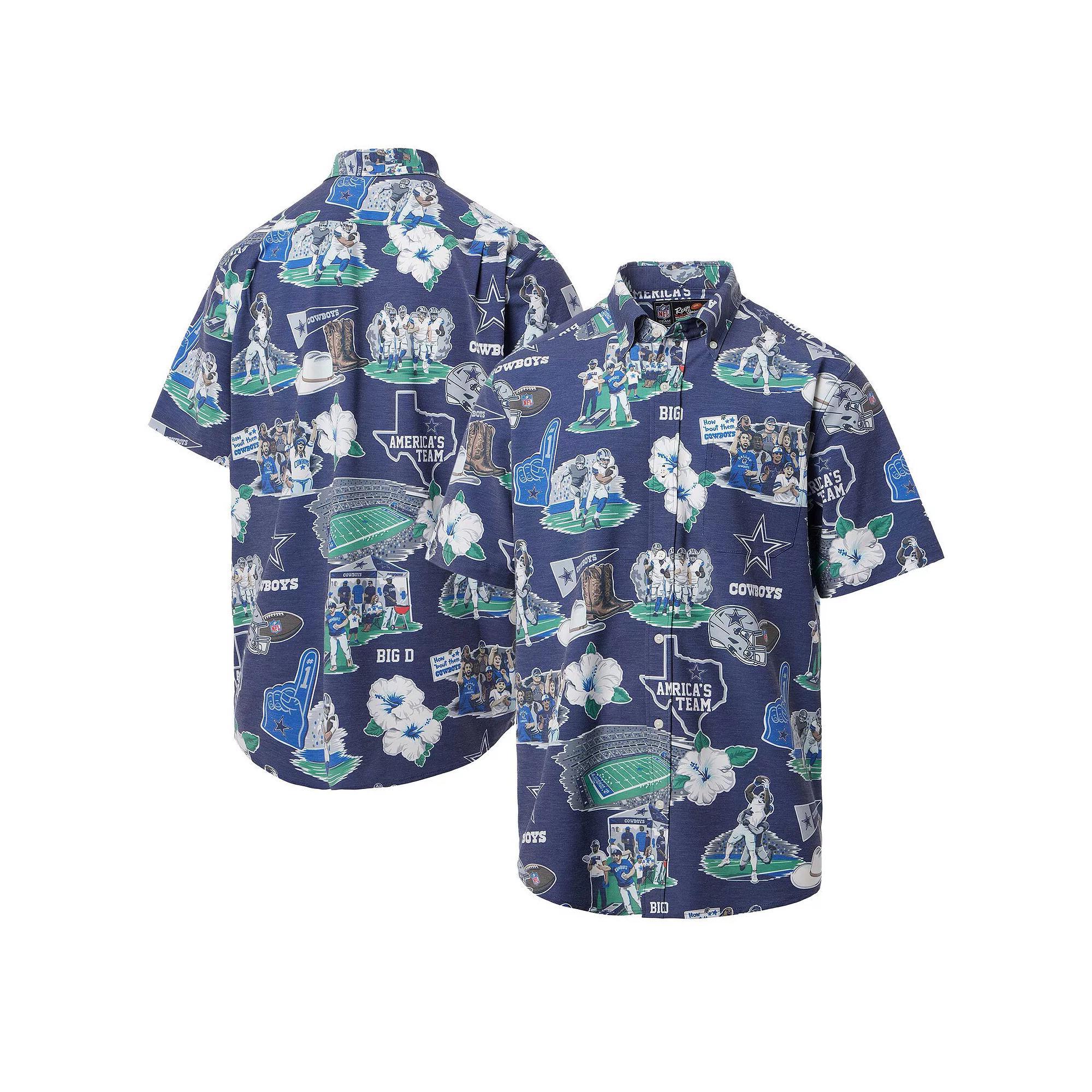 Men's Reyn Spooner Navy Dallas Cowboys Scenic Button-Down Shirt, Size: Small, Blue Product Image