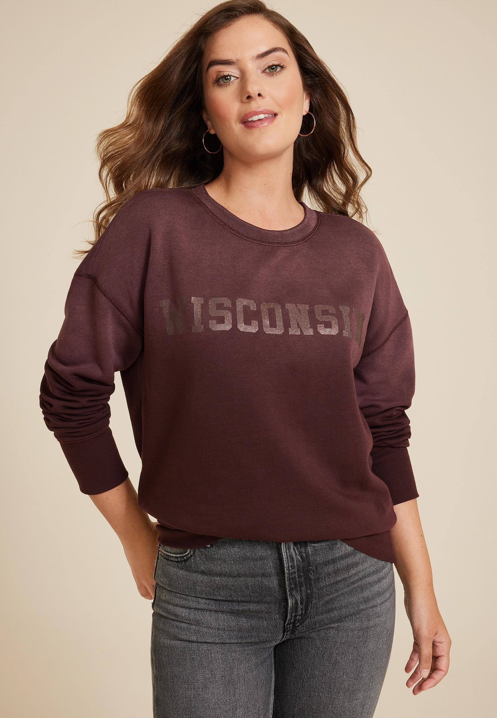 Maurices Womens State Dip Dye Crew Neck Sweatshirt Size X Small Product Image