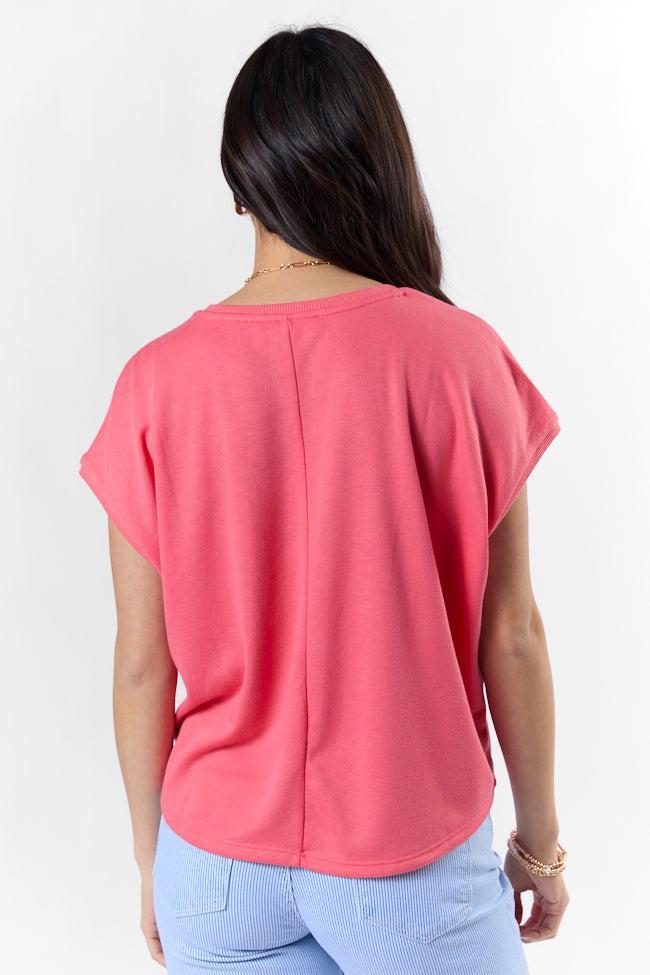 My Type Of Coral Knit Tee SALE Product Image