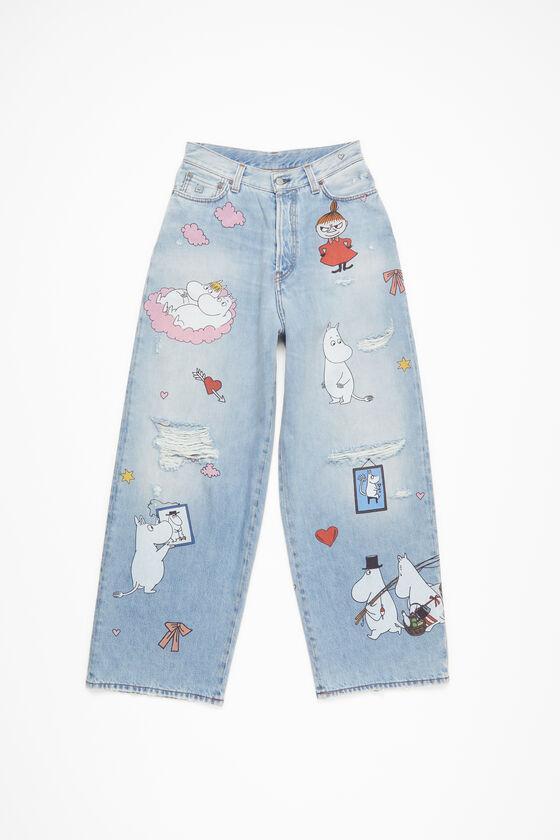Super baggy fit jeans - 2023 Acne Studios x Moomin Product Image