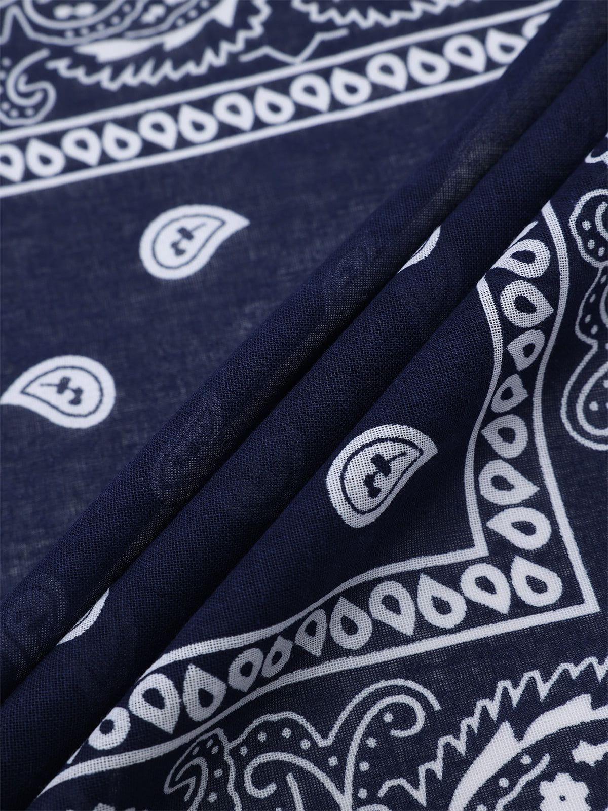 Bandana Print Square Scarf Product Image
