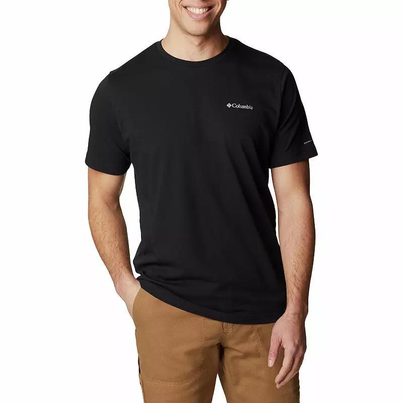 Men's Columbia Thistletown Hills Omni-Wick Performance Tee, Size: XL, Black Product Image
