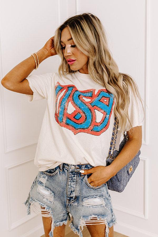 USA Vintage Graphic Tee Product Image