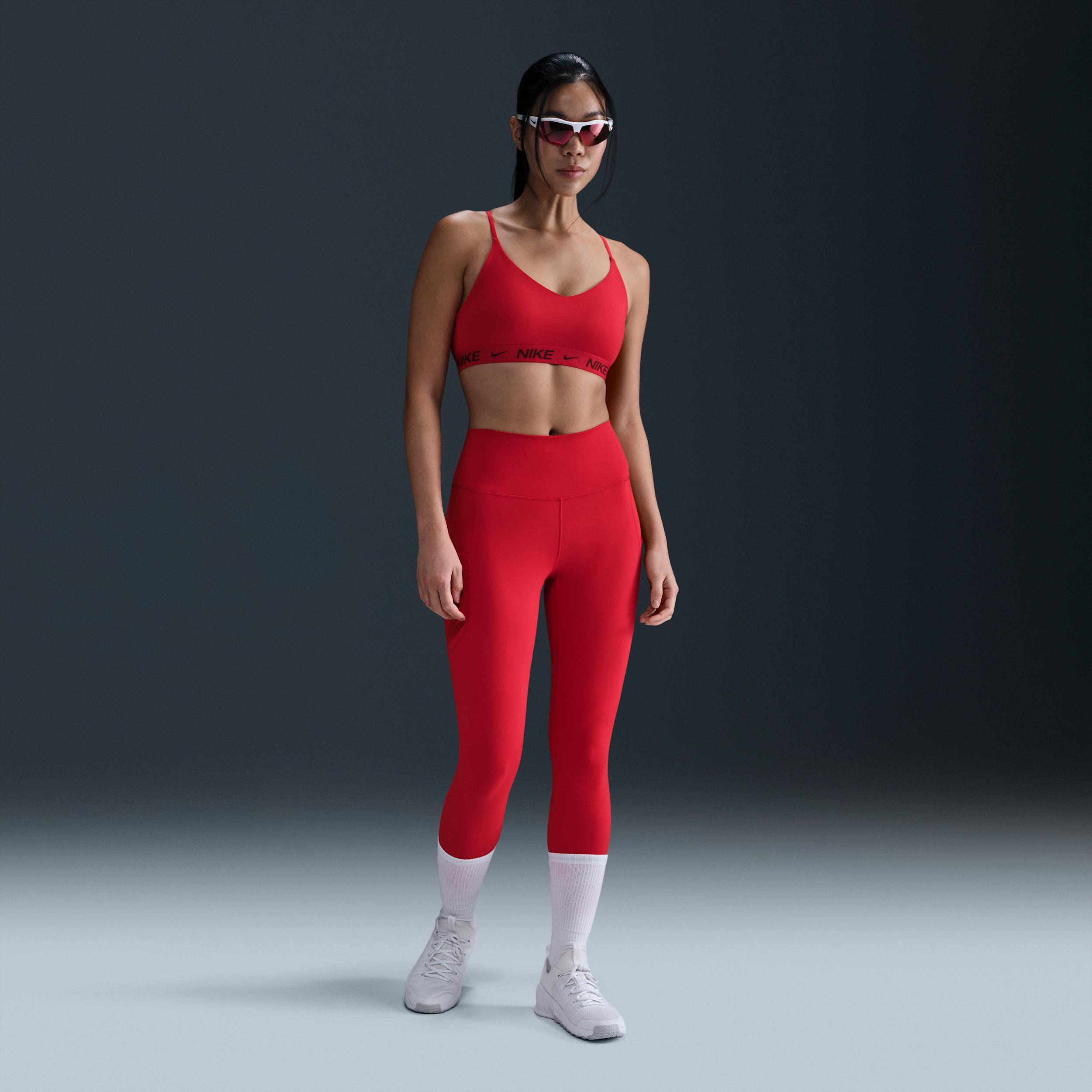 Nike Indy Light Support Padded Sports Bra, Womens Dusty Purple Product Image