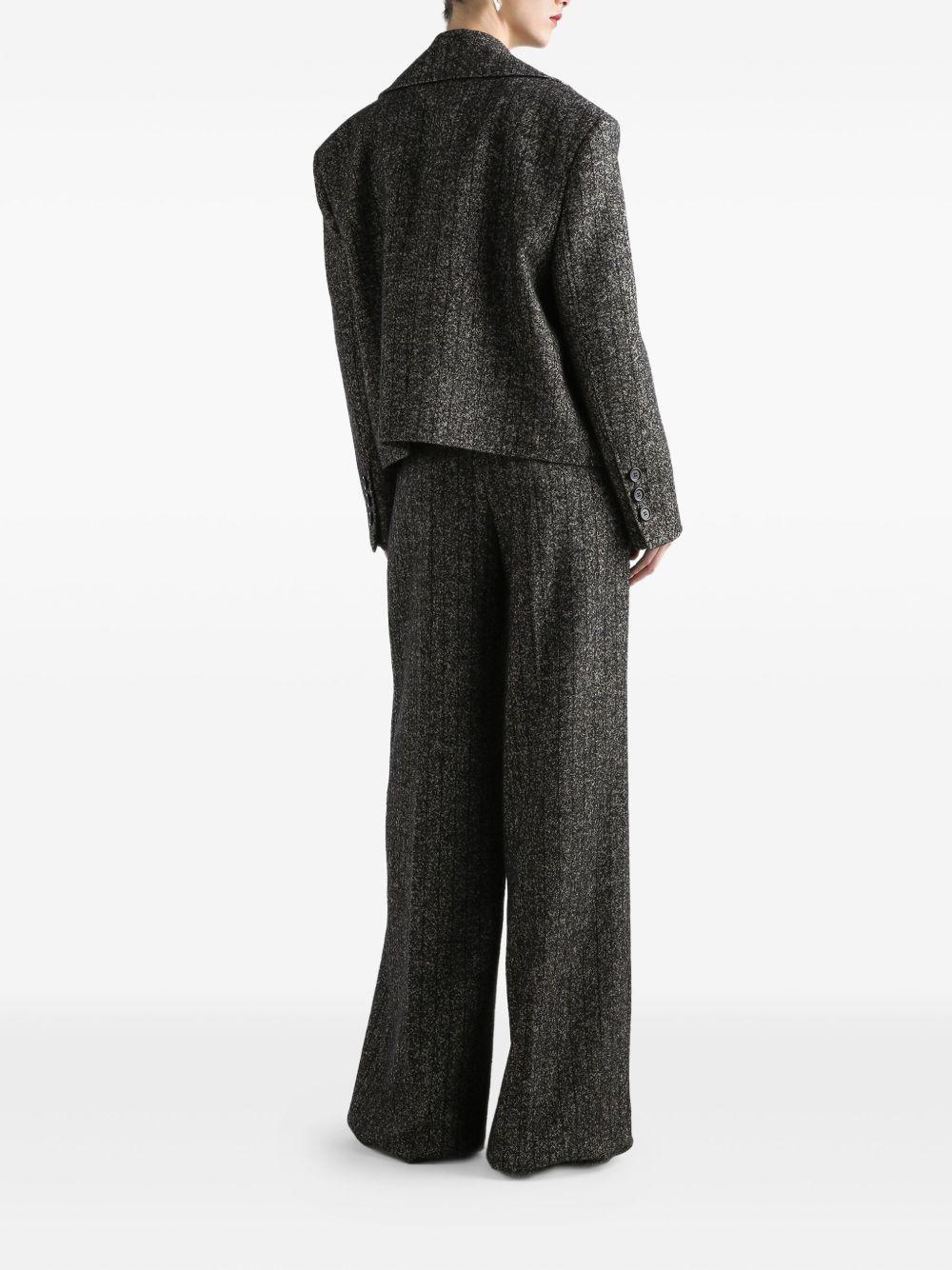 striped double-breasted jacket Product Image