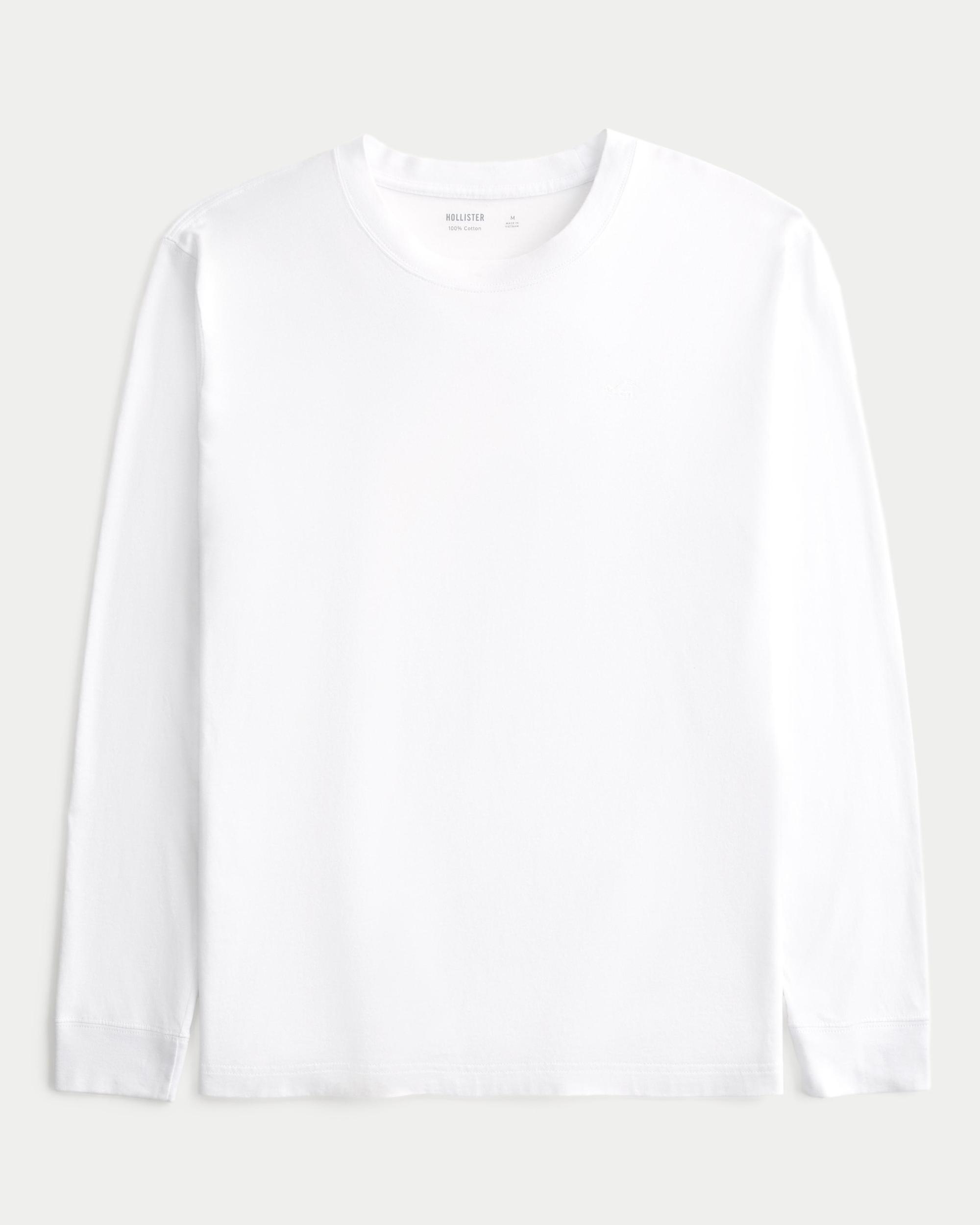 Long-Sleeve Cotton Crew T-Shirt Product Image