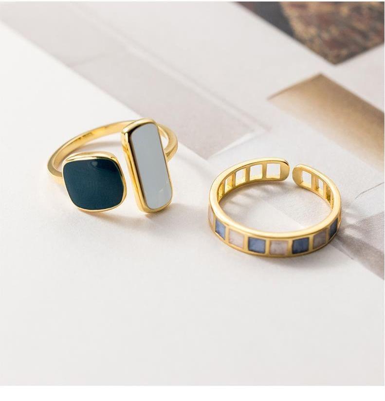 925 Sterling Silver Two Tone Ring Product Image