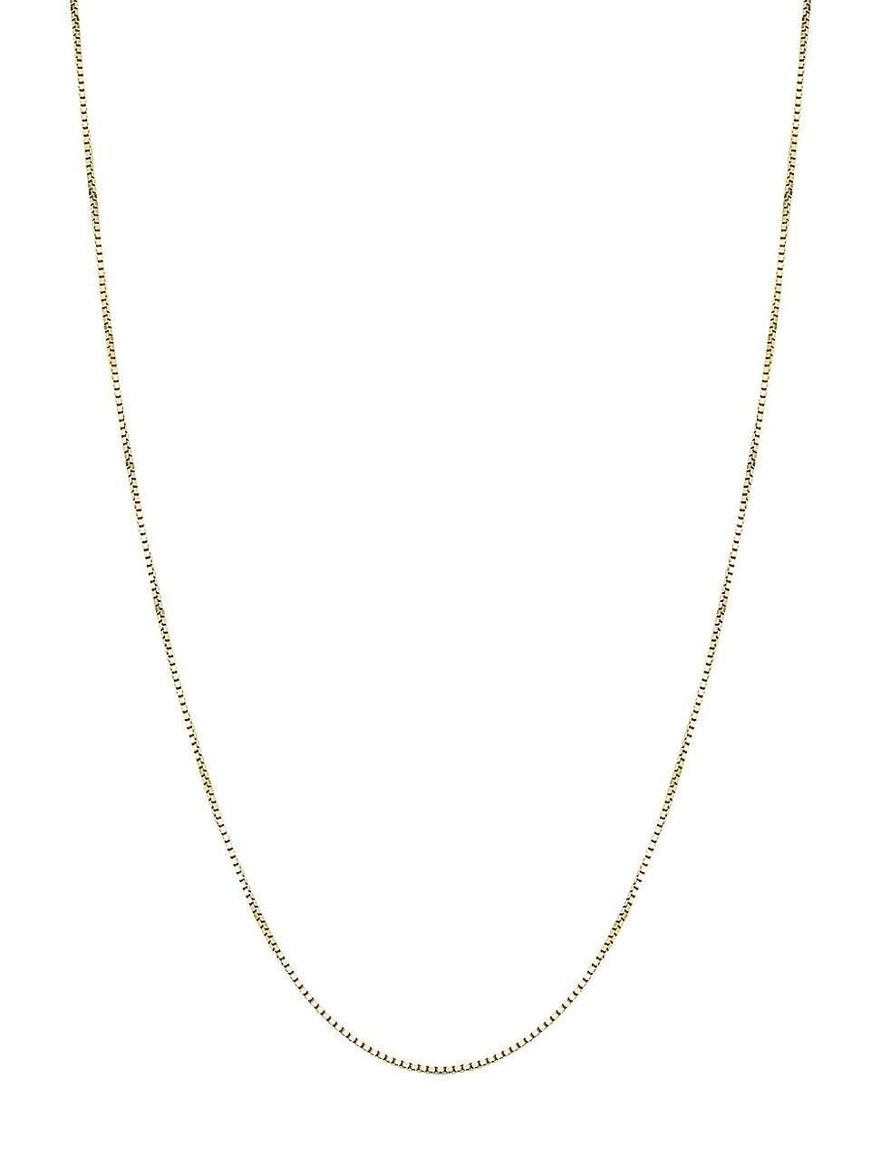 Womens 14K Yellow Solid Gold Bodega Box Chain Product Image