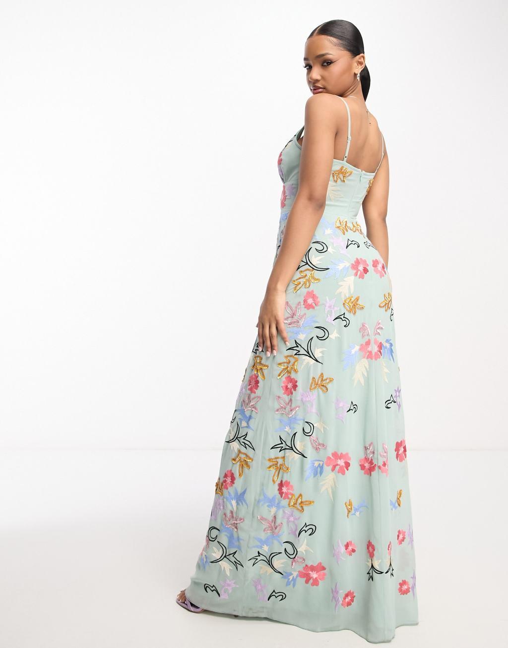 Maya cami embroidered tea dress Product Image