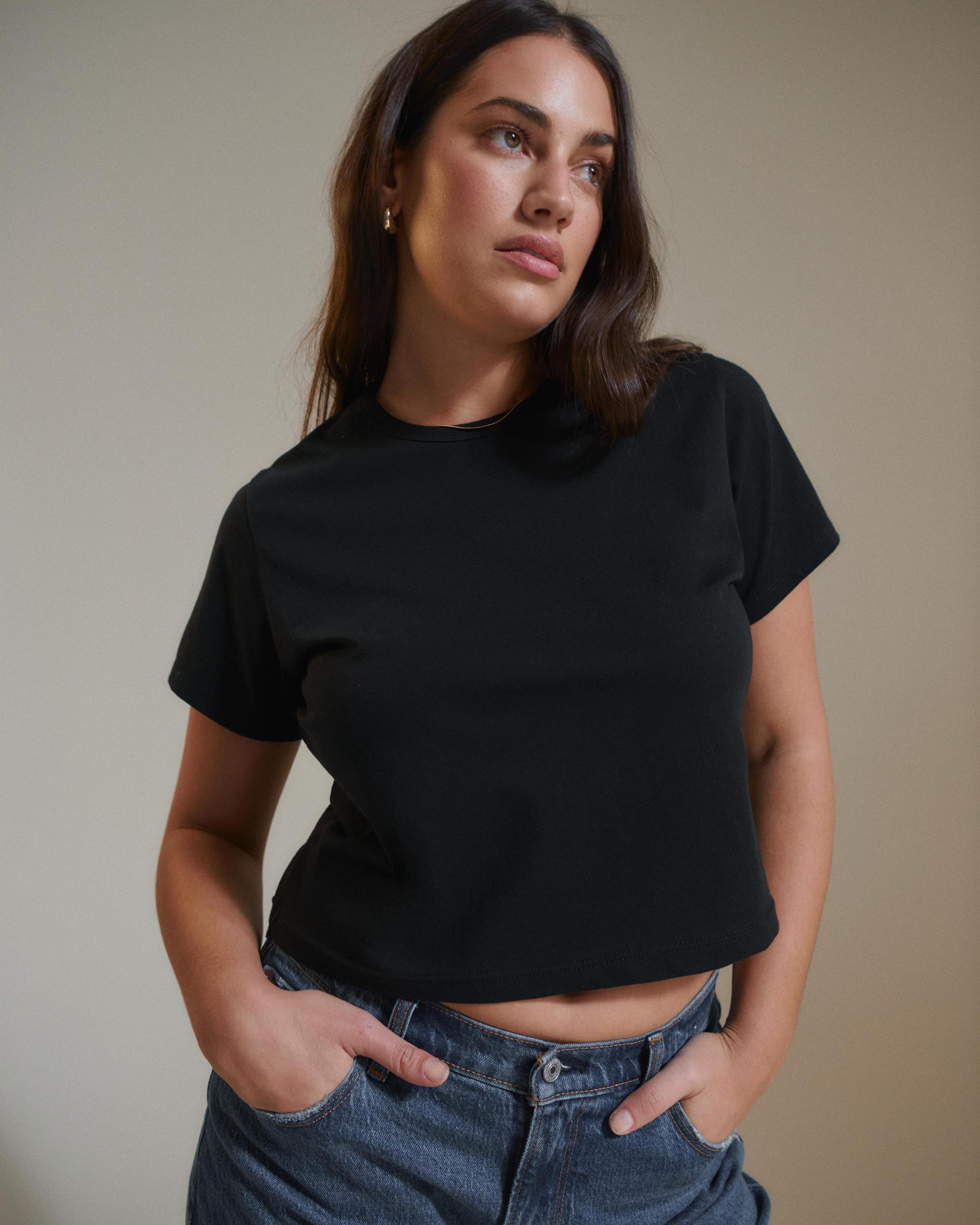 Essential Polished Body-Skimming Tee Product Image