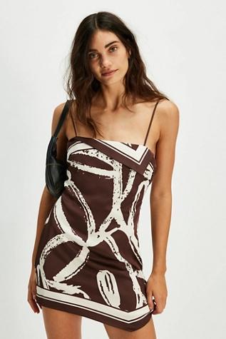 SER.O.YA Leilani Satin Mini Dress Product Image