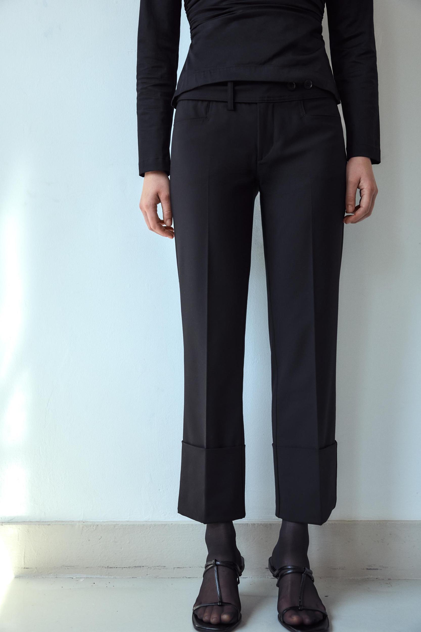 CUFFED STRAIGHT LEG PANTS Product Image