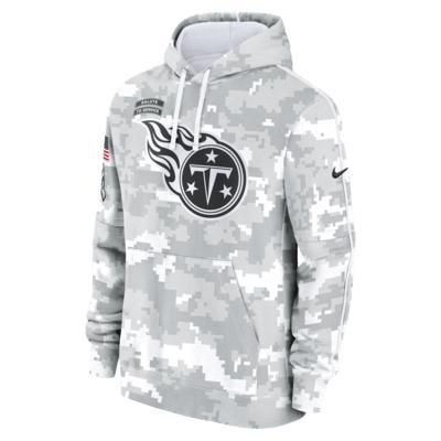 Men's Nike Arctic Camo Tennessee Titans 2024 Salute to Service Club Fleece Pullover Hoodie, Size: Medium, Team Product Image