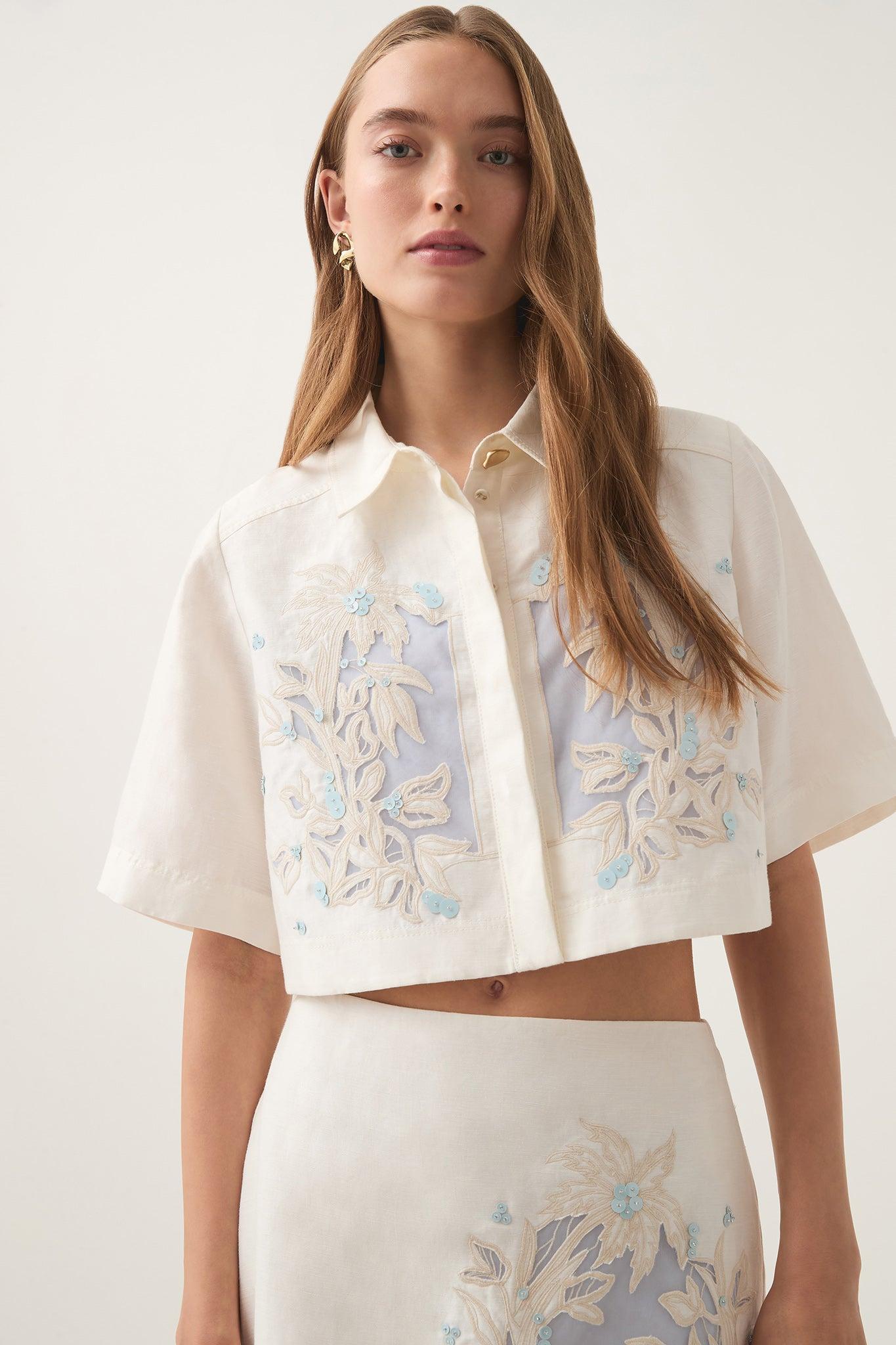 Mirrors Embroidered Shirt Product Image