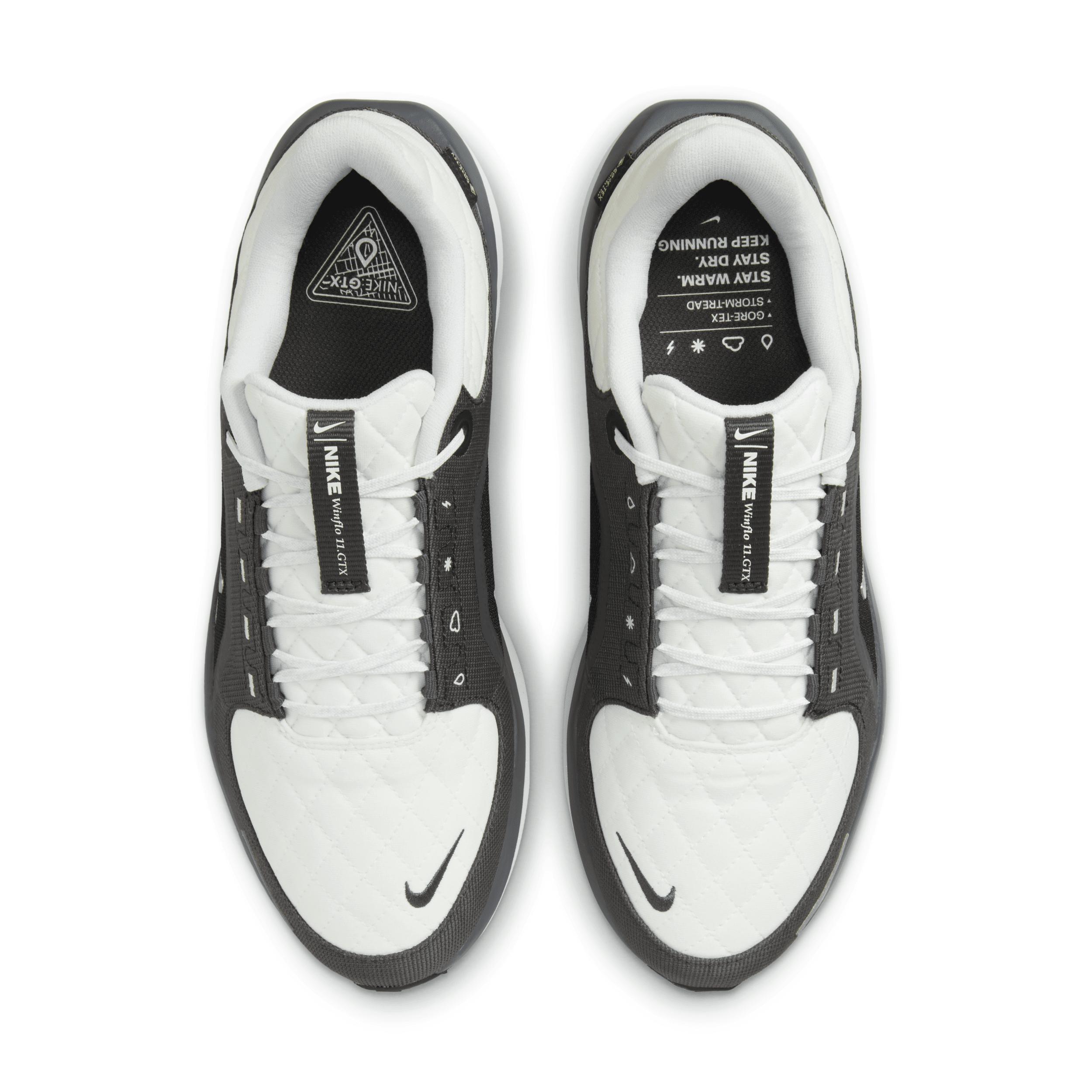 Nike Winflo 11 GORE-TEX Mens Waterproof Road Running Shoes Grey Silver Product Image