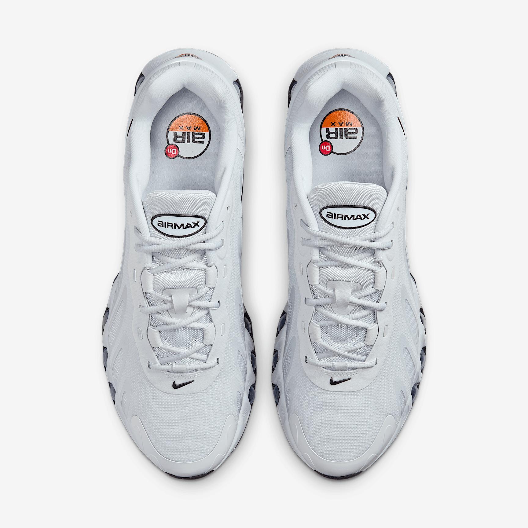 Nike Mens Air Max Dn8 Casual Shoes in Pure Platinum/Pure Platinum/Black Product Image