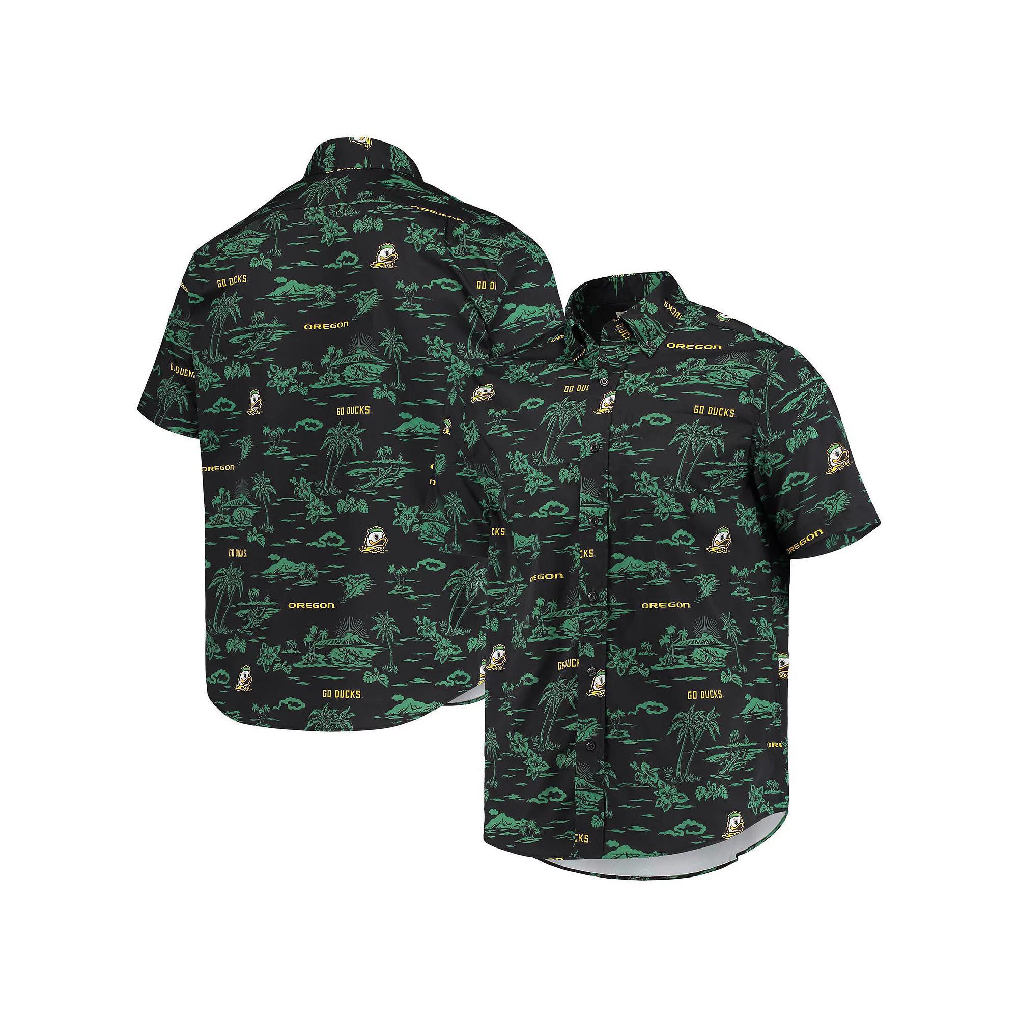 Men's Reyn Spooner Black Oregon Ducks Classic Button-Down Shirt, Size: Medium Product Image