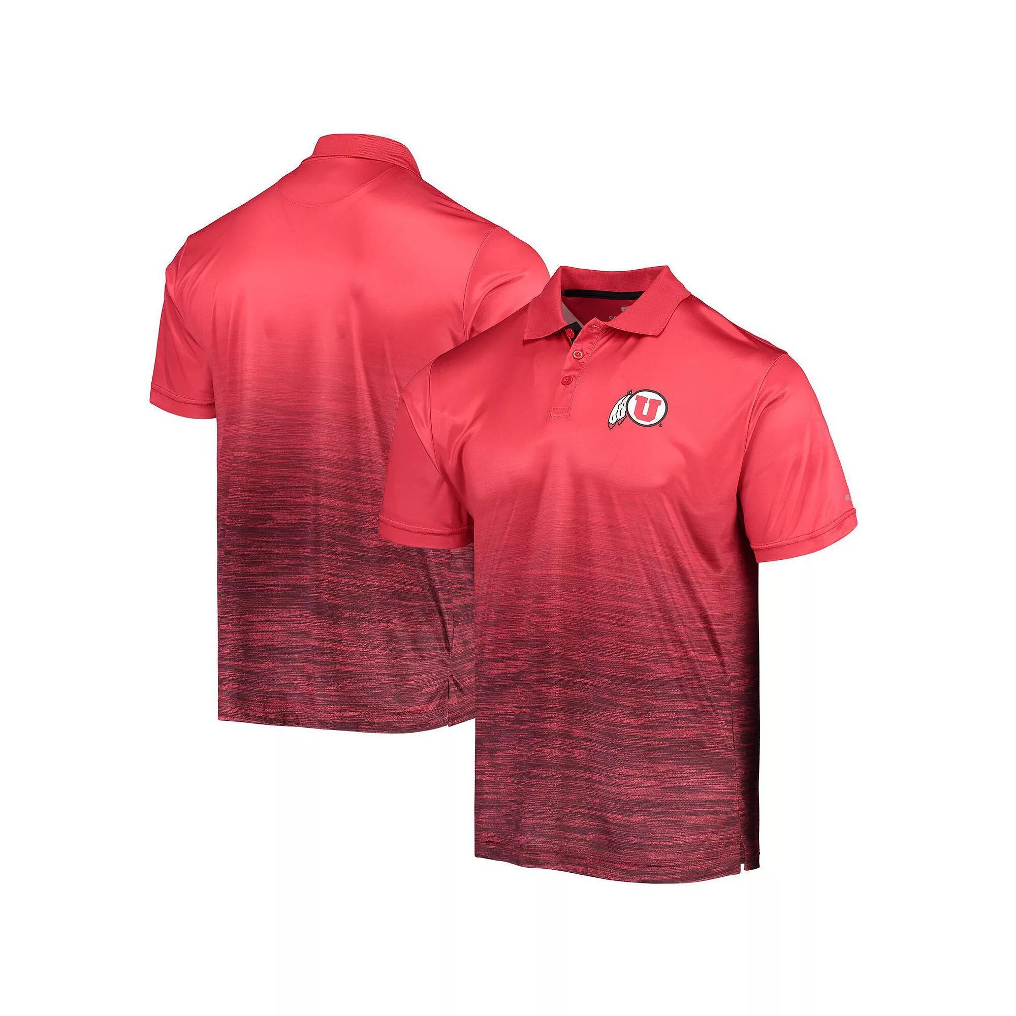 Mens Colosseum Red Utah Utes Marshall Polo Product Image