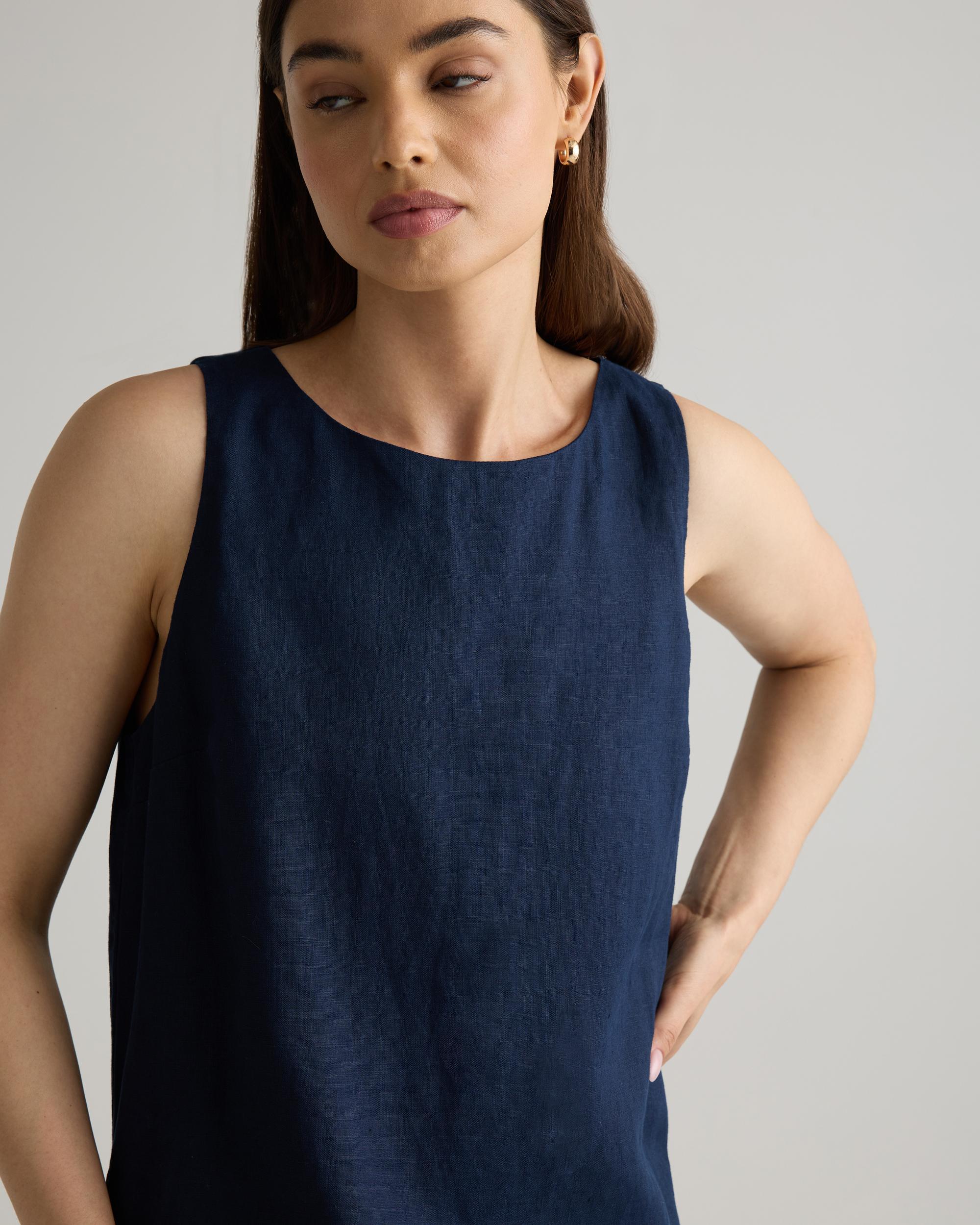 Quince | Women's 100% European Linen Tank Top Mini Dress Product Image