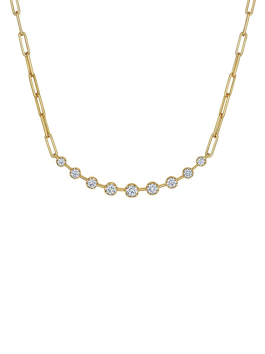 Womens Starry Night Demi-Riviera 18K Yellow Gold & 1.30 TCW Diamond Necklace Product Image