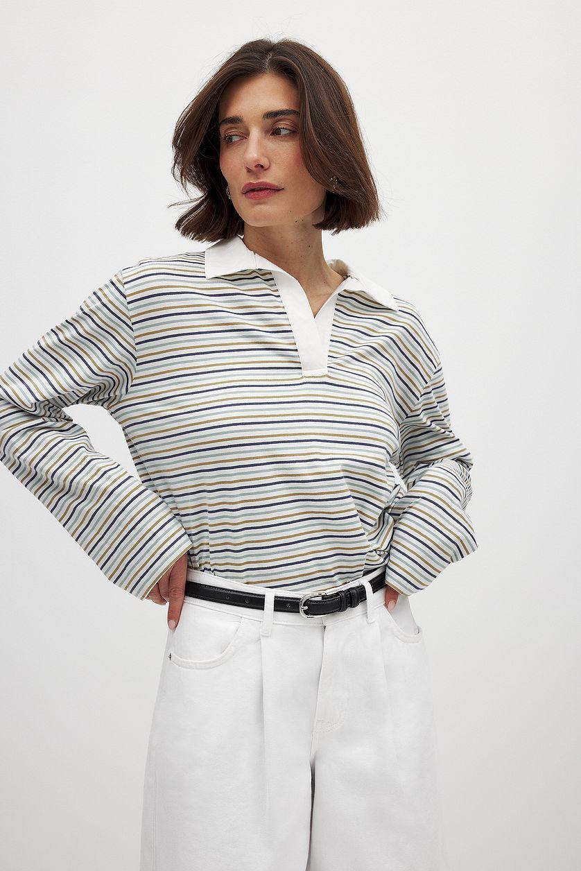 Long Sleeve Polo Shirt Product Image