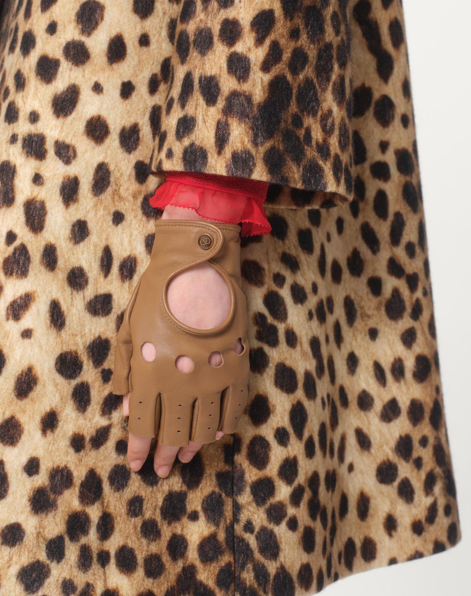 Vlogo Signature Nappa Fingerless Gloves  Product Image
