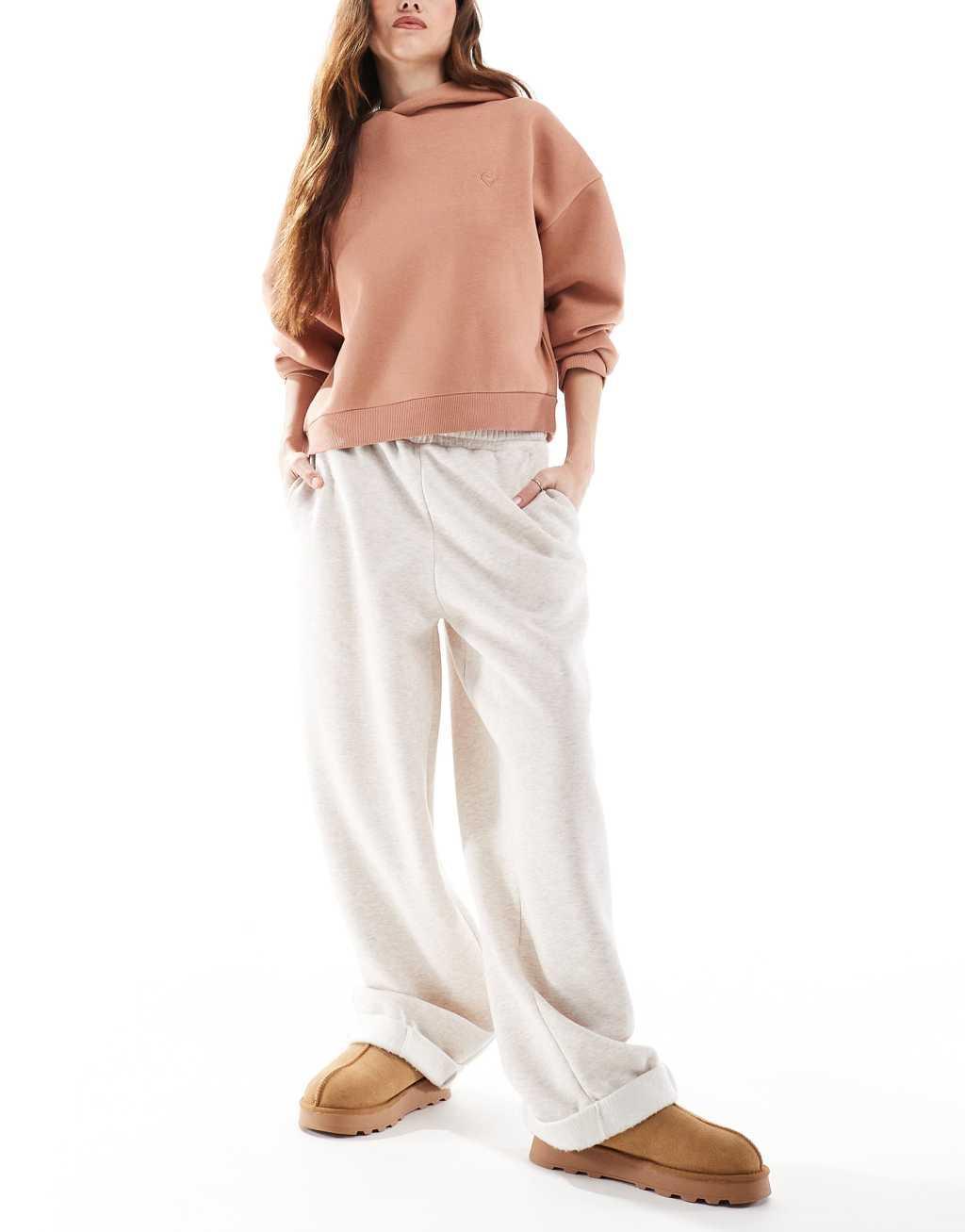 Miss Selfridge drop shoulder hoodie in ginger Product Image